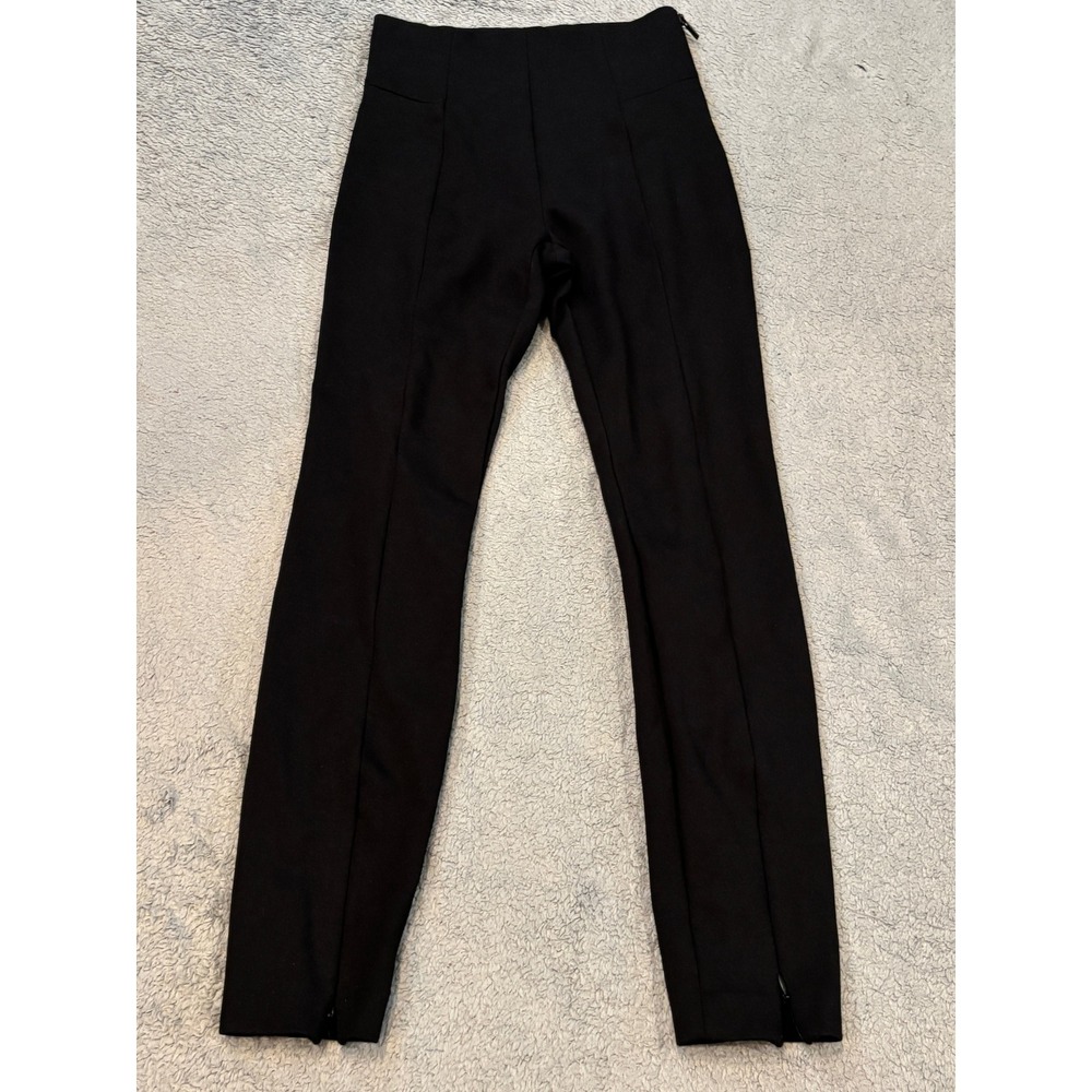 Good American The Executive Split Hem Pants Black High Rise GDPSZ530NA Size 1